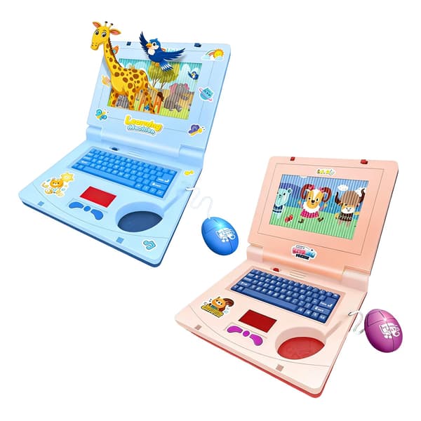 Toy Laptop with Interactive Keyboard and Screen for Entertaining Play, Fine Motor Skills Training, Notebook, Preschool Toy