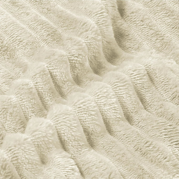 Fleecefilt - 3D Ribbad Jacquard Dekorativ Gul Överkast för Soffa & Säng, Lätt Varm Mysig Mjuk Fuzzy Filtar 50x60 tum