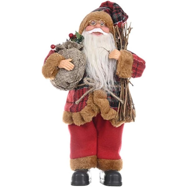 Jultomtefigur Dekoration Flerfärgad Julkock Tomtefigurer Docktillbehör Prydnad Gåva Jultomte -C