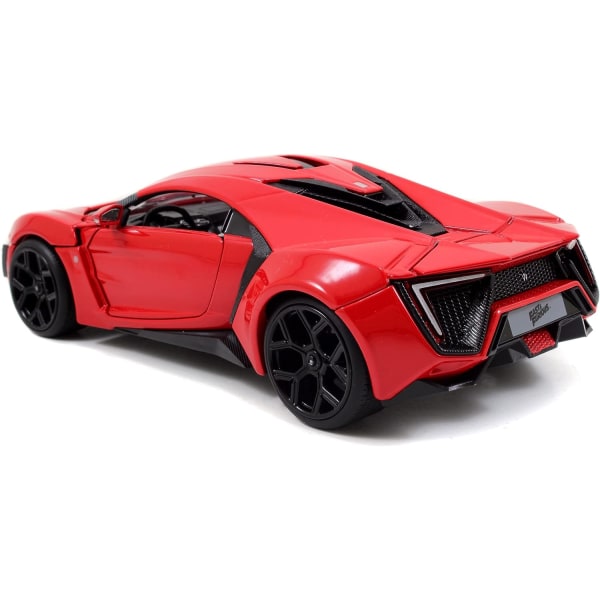 Toys Fast & Furious Lykan Hypersport 1:24 Diecast Vehicle, Rød