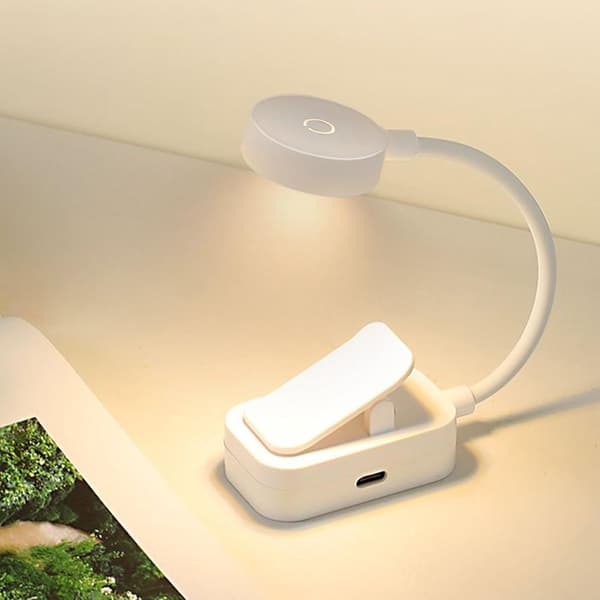 Rechargeable LED Plant Light with Clip - Dimmable Reading Lamp for Plants, Aquariums, Corals - USB-C