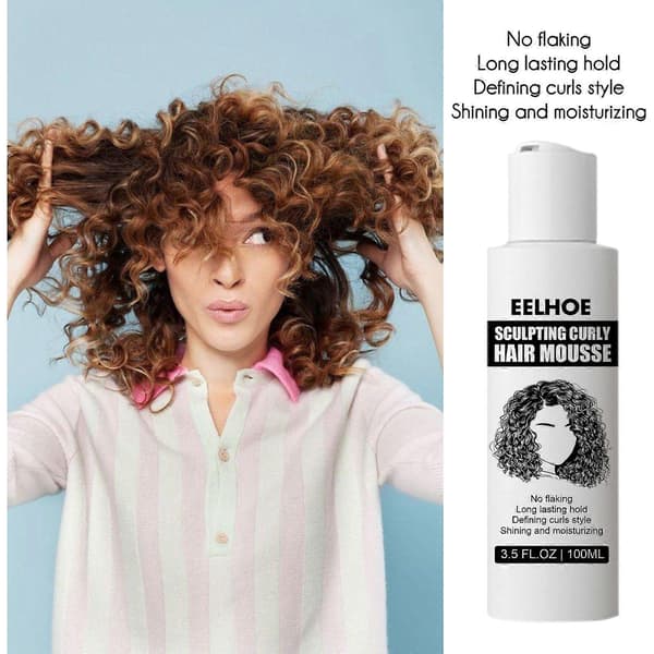Styling Elastin Curl Återfuktande Fluffig Styling Naturlig Volym Hårbehandling 1,1 cm