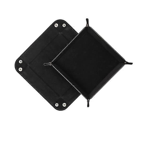 PU Leather Key Storage Tray Foldable Organizer for Keys, Jewelry, and Accessories