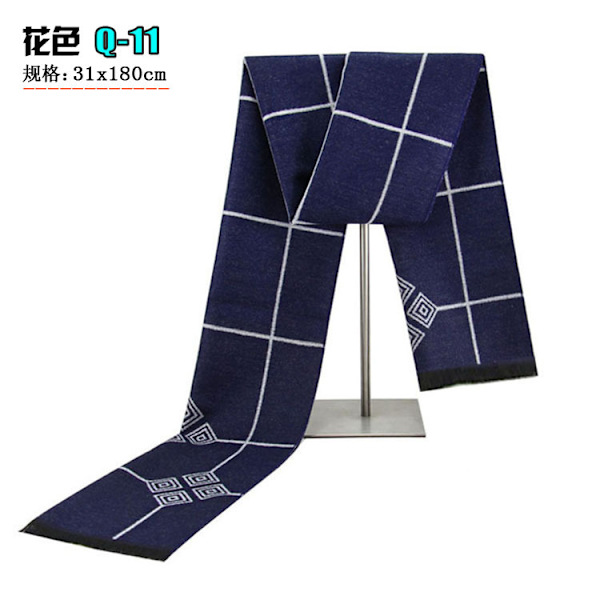 Herrar Lyxigt Märke Vinterhalsduk | Herrhalsduk Rutiga Kashmir | Herrar Lyxigt Märke Halsdukar - Halsduk Design Q-11 180cm