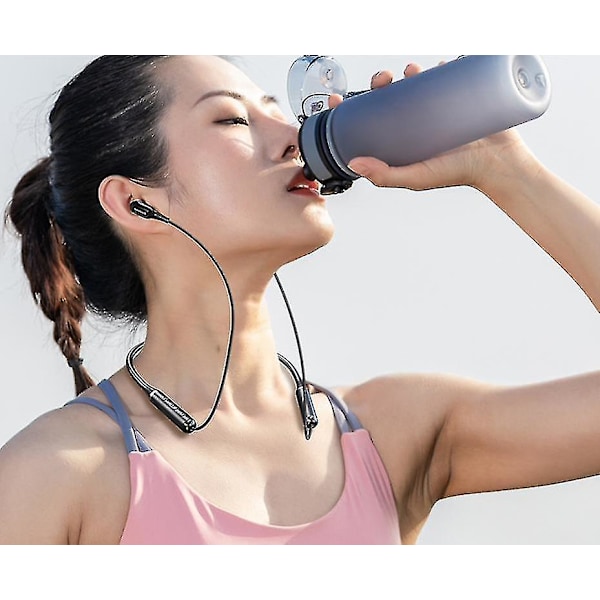 Trådlösa nackbandshörlurar med dubbla dynamiska element, Bluetooth-hörlurar för samtal