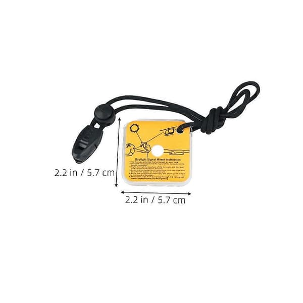 Nödreflekterande signalspegel för överlevnadsräddning, 2-pack