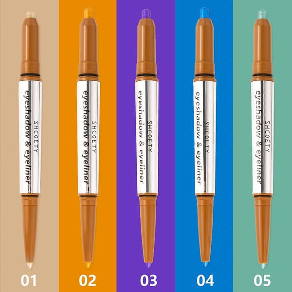 Vattentäta ögonskuggsstift – Långvarig matt och skimrande kräm för resevänlig makeup