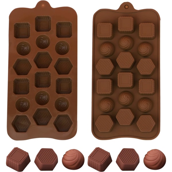 Molds med olika mönster är lämpliga för engagemang och fest. Molds för choklad och ischoklad, 1-delat set(casual)