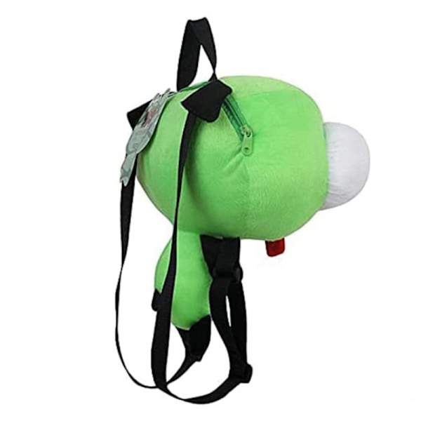 Ny Alien Invader Zim 3D Ögon Robot Gir Söt Gosedjur Plysch Ryggsäck Grön Väska Julklapp 35 cm