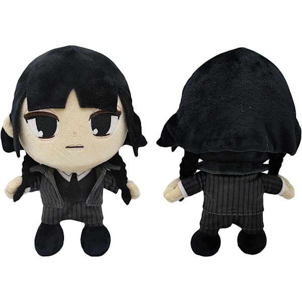 3 stk. Wednesday Adams plyslegetøj, søde Adams karakter Adams Family plysdyr, fødselsdagsgaver til fans og børn