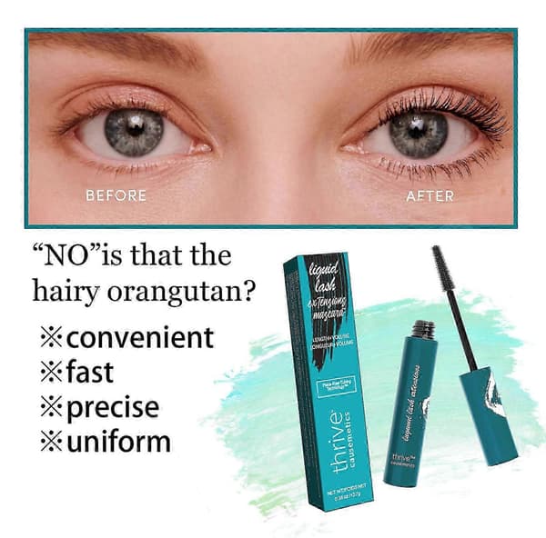 Causemetics Liquid Lash Extensions Mascara Rich Black Full Size JT