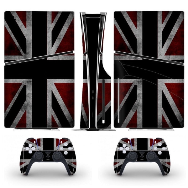 Playstation 5 Slim Ps5 Slim UK -tarra ja ohjainteipit, naarmuuntumaton (Disk01) Style04