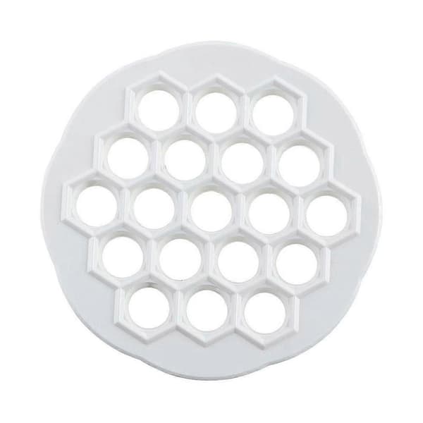 Kreativ 19-hullers dumplingmaskine, doven dumplingmaskine, dumplingform, dumplingplade, rund