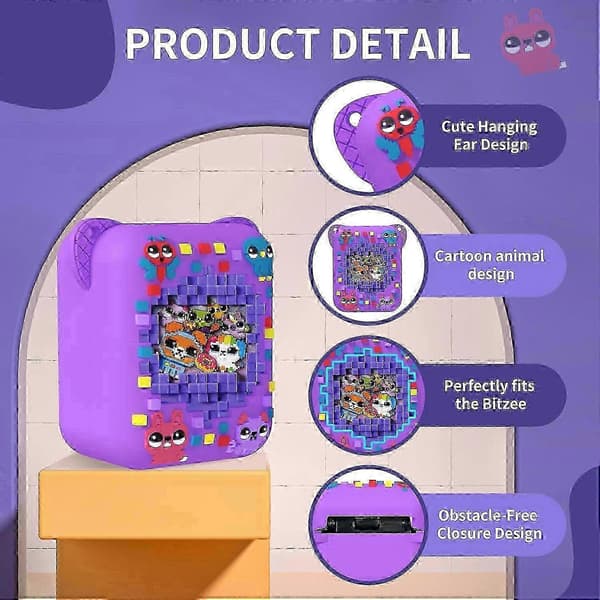 Bitzee Interactive Digital Pet Silicone Case with Lanyard - Protective Cover for Virtual Electronic Pet Accessories