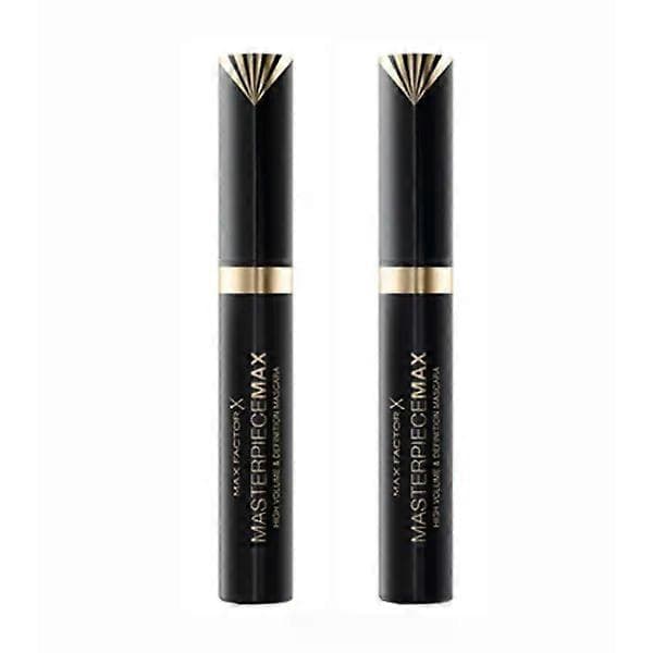 Uusi 2 kpl Max Factor Masterpiece Max Mascara Black 7.2ml Musta Musta Musta Musta Musta Musta