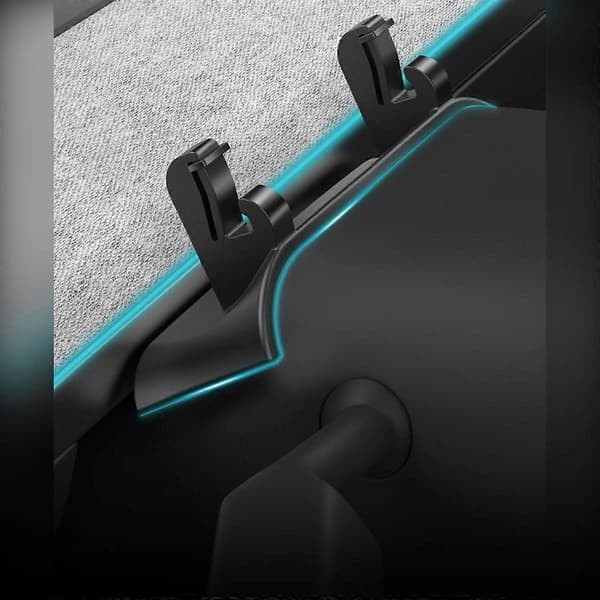 Rear Steering Wheel Mount for Mobile Compatible with Tesla Model 3 and Model Y Double Compartment ABS Holder with Removable Adhesive