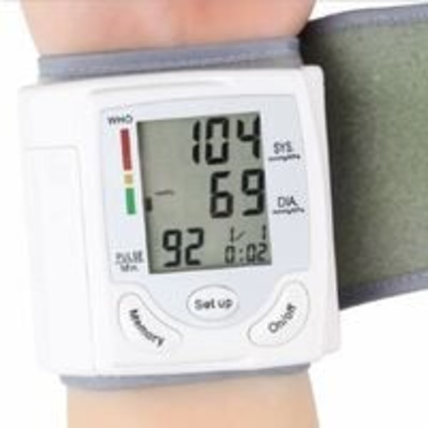 Handledsblodtrycksmätare - Professionell smart blodtrycksmätare, automatisk upptäckt av högt blodtryck, detektering av oregelbundna hjärtslag
