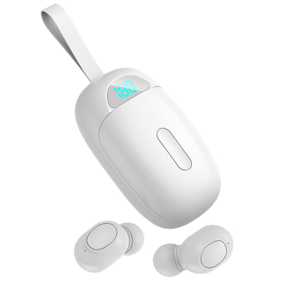 Bluetooth 5.0 Kuulokkeet Langattomat Mini Nappikuulokkeet Stereo Kuulokkeet Latauskotelolla