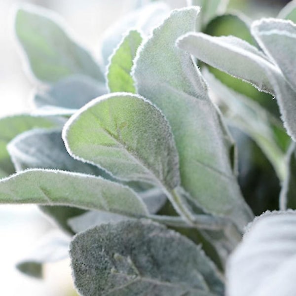 1 stk. Kunstige Planter Blomst Kaninøre Blad DIY Bryllup Hjem Arrangement Krans Q Red