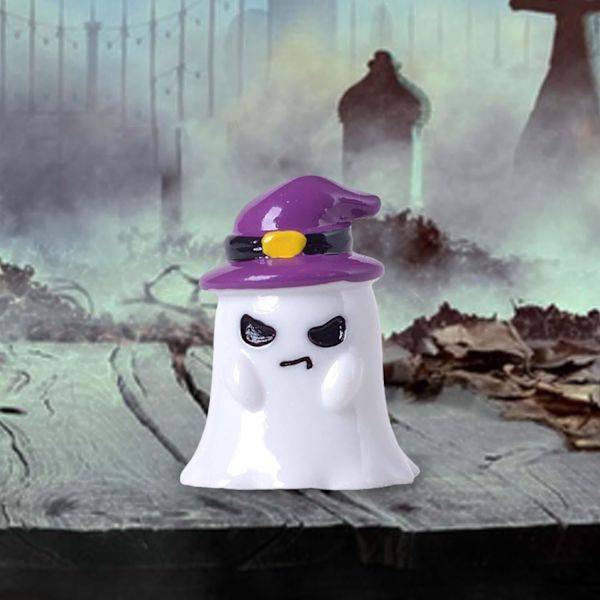 Mini Halloween -hahmot, Halloween -miniatyyripatsas, Minihartsihahmot lomalle, Sisä- ja ulkokodin koristelu, Aaveen noita