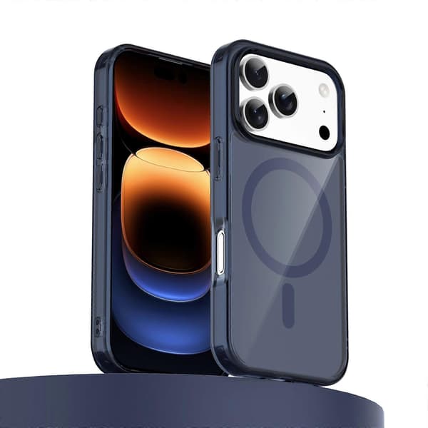 MagSafe-kompatibelt gennemsigtigt stødsikkert cover til Apple iPhone 17 Pro