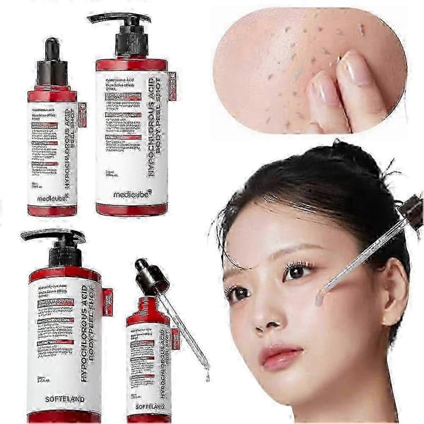 Hypoklorsyre Ris Peel Shot-Duo Til Ansigtskrop Mild Eksfolierende Serum til Døde Hudceller Porepleje Hudorme Overdreven Talgkontrol M