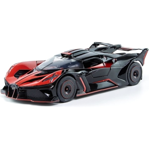 Støpt bil for Bugatti Bolide Supercar Metallkjøretøy Racing 1:24 Legering Modellbil Miniatyrstøpt