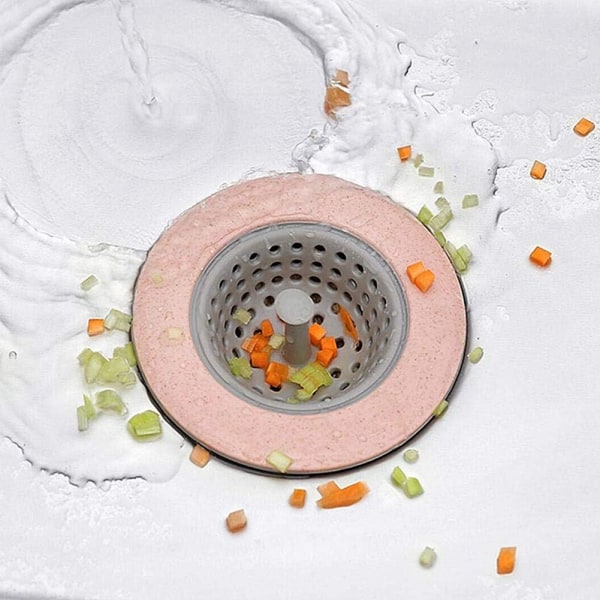 Universal Pop Up Sink Plugs, Hårfångare, diskbänkssil, diskbänksplugg, diskbänkssil, anti-iggensättning silikon diskbänkssil, duschavloppslock