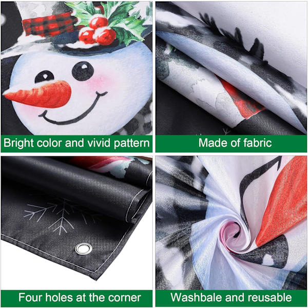 Jul Snögubbe Dörrskydd God Jul Dörrdekorationer Vinter Snögubbe Bakgrund Banner för Entré Veranda Jul