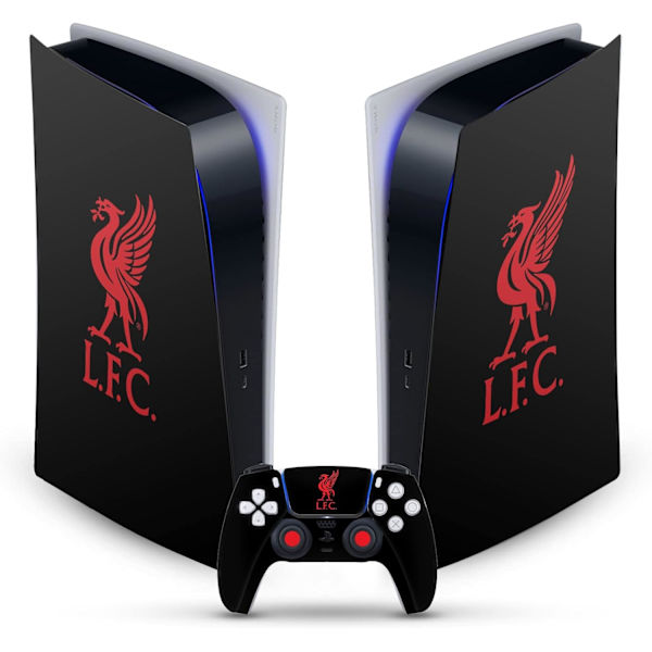 Fotballklubb Abstrakt Penselkunst Vinyl Frontplate Gaming Skin Klistremerke Kompatibel Med PlayStation 5 PS5 Digital Edition Konsol&DualSense Kontroller09