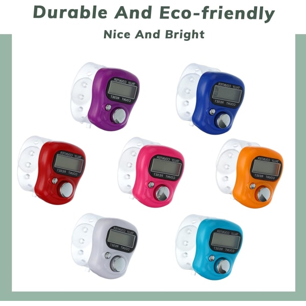 32 stk. Finger Tally Counter 5-cifret Display Counter Clicker Nulstillelig Omgangstæller Håndholdt Nummer Click Counter Elektronisk