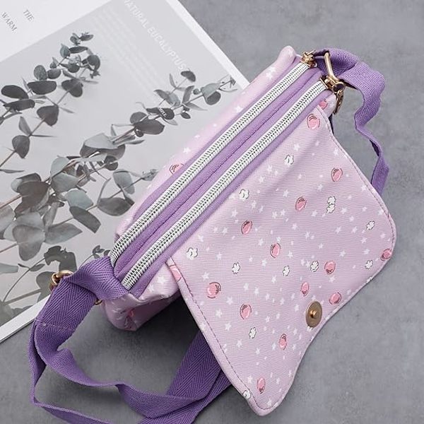 Tegneserie Kitty pung med snor Kawaii Kitty Crossbody tasker Mobiltelefon pung Møntpung til piger kvinder