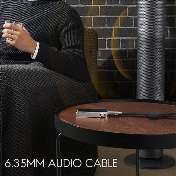 6,35 mm 1/4 tomme stereo jack-splitterkabeladapterkontakt til doble 6,35 mm uttak