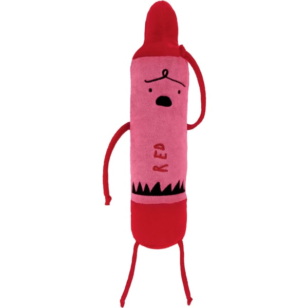 Crayon Quit Day Red Soft Plush Crayon Toy, 12-tommers, fra Crayon Quit Day-bokserien av Drew Daywalt og Oliver Jeffer