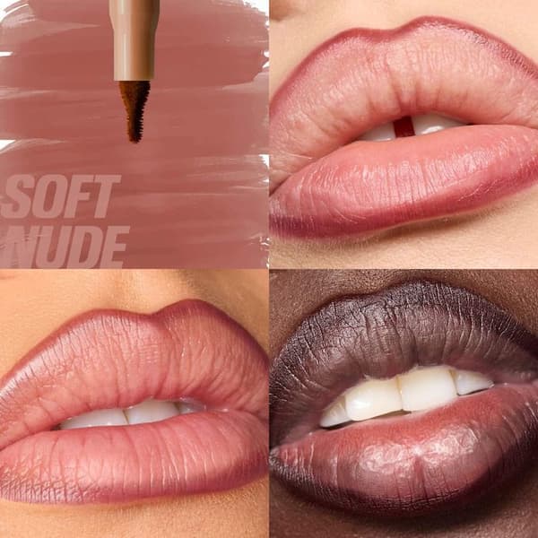 Huda-Beauty 12-timmars hållbart läppstift, läppglans och geléläppolja Warm Brown