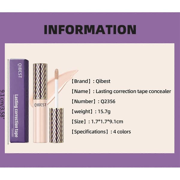 Skulpterande Concealer Återfuktande Formula Täcker Ojämnheter Lätt Full Täckning Revitaliserar Hudton Concealer 03