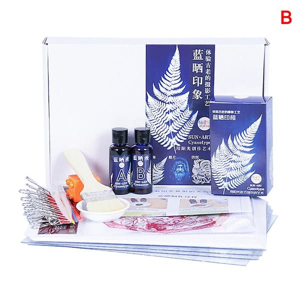 Cyanotypi-set Kaliumferricyanid Cyanotypi-tryck DIY-kit