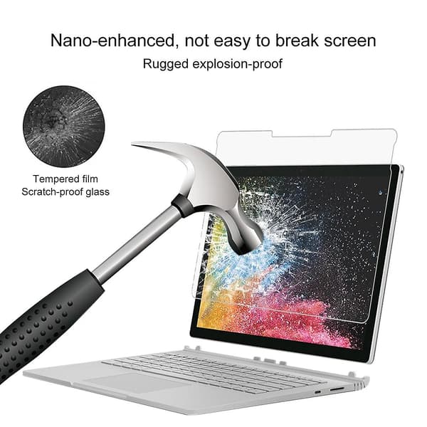 Herdet glassfilm for Microsoft Surface Book 2 15 tommer