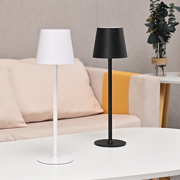 Uppladdningsbar bordslampa Premium Sense sovrum sängbordslampa nattlampa restaurang skrivbord matbord bar stämningsbelysning White
