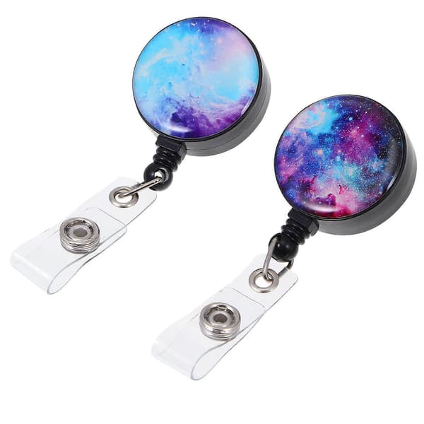 Søde badgeholderclips ID-badgeholdere Universalclips Skolebegivenheder 2 stk. 9X3.5X2.5CM Multi