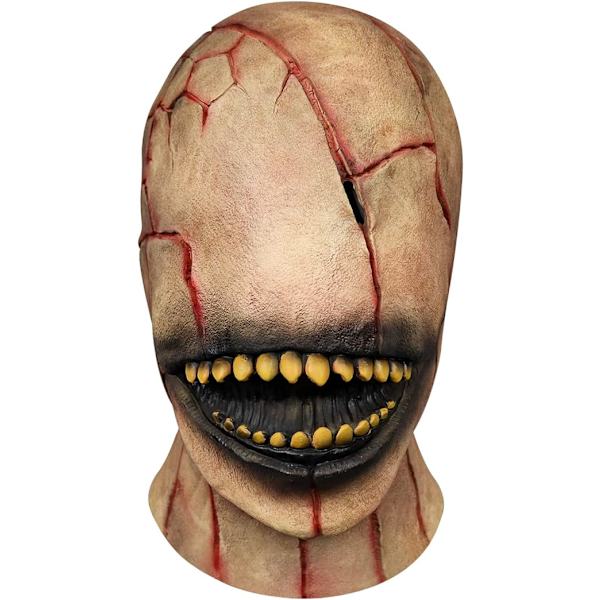 Djevelmaske Skummel Halloween Smilende Demon Seriemordermasker Skummel Zombie Ansiktsløs Mann Latex Hodeplagg Cosplay Kostyme Tilbehør