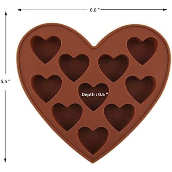 Chokoladeform Sjov Form Slikform (Hjerte)