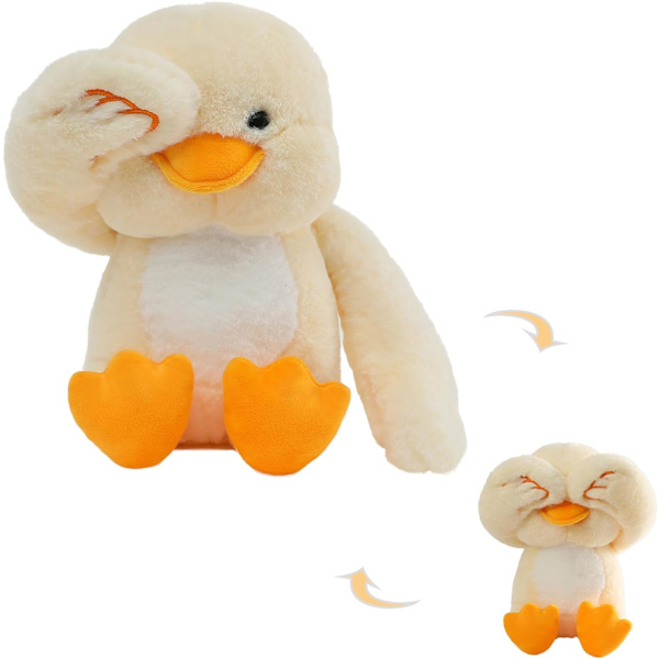 Baby Duck Gosedjur, 16\" Mjuk Plysch Anka Leksak Kawaii Interaktiv Gömma Leksaker Nyfödd Dusch Födelsedagspresenter för Flicka Pojke Barn