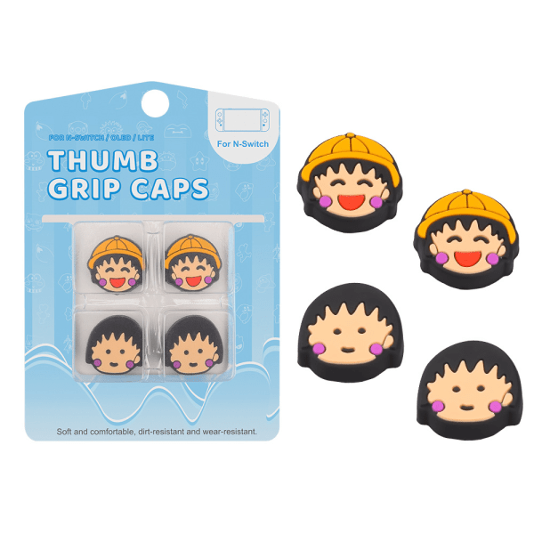 4PCS Jusy Thumb Grip Caps Kompatibel med Nintendo Switch/OLED/Switch Lite, Myk Silikon Joy-Con Joystick Grip Søt 3D Analog Stick Cover Donuts
