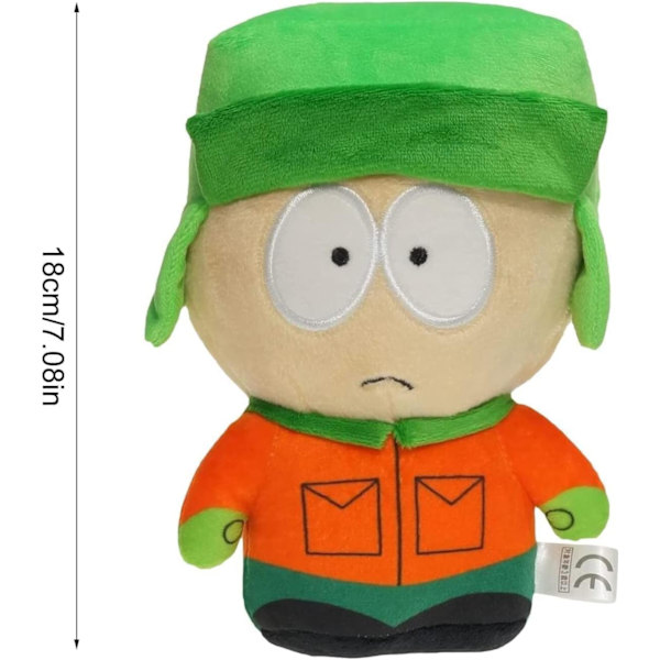 South North Park plysch, 8 tum Kyle, Cartman, Kenny och Butters dockor, mjuka och bedårande, mjuka bomullsfyllda plyschdockor