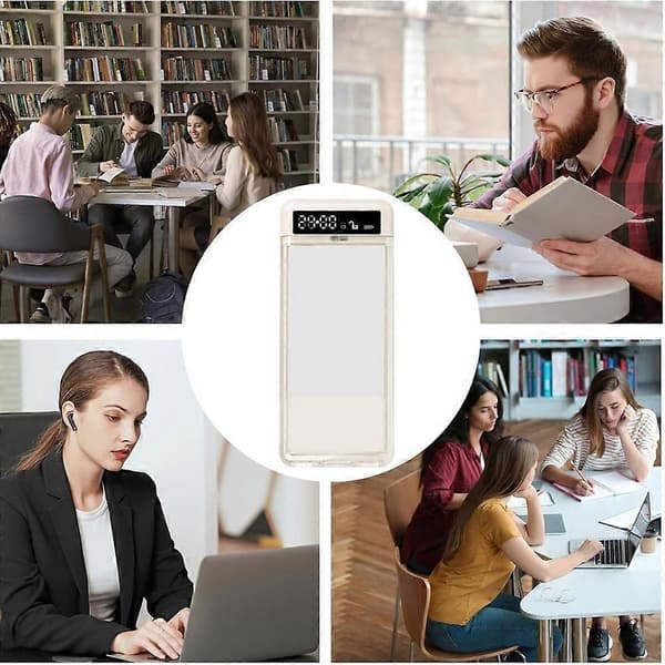 Bärbar Smart Auto Telefon Timer Låsbox med Timer 99 Timmar Självkontroll TimerLocker för Barn Studenter Fokus Tillbaka Blå