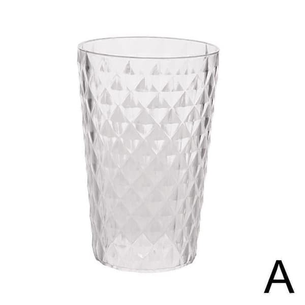 6 stk. 300 ml PC plastikkopper sæt klare levende farver til kolde drikkevarer snacks fester white