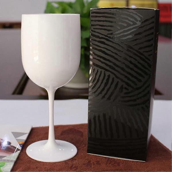 4 stk. elegante og uknuselige vinglass, plastvinglass, svært bruddsikre vinglass