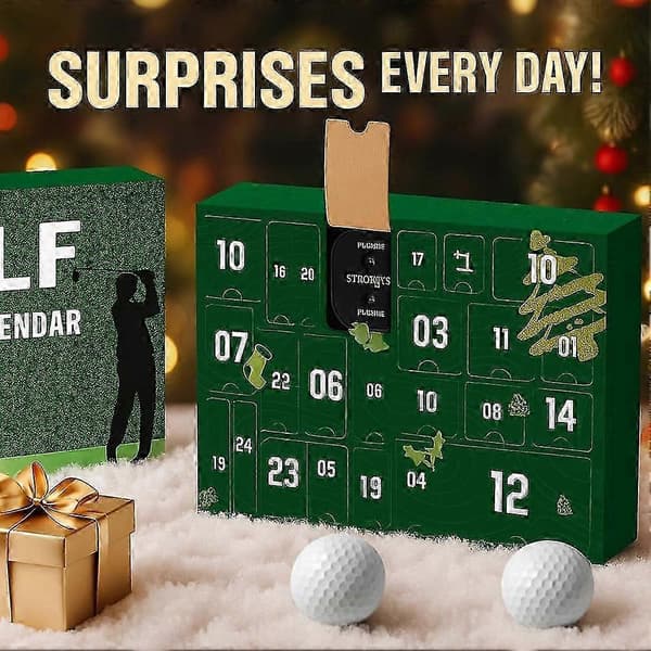Golfs julekalender til golfspillere Bærbart golfværktøjssæt Julegaveudveksling