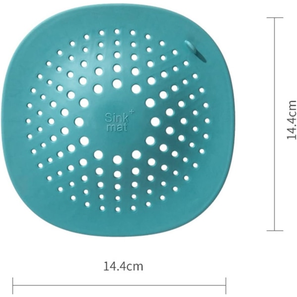 3PCS Hushållskök Diskbänk Filter Dusch Avlopp Hår Catcher Stopper Badrum Golv Avlopp Täcka Universal Anti-Clogging Diskho Sil